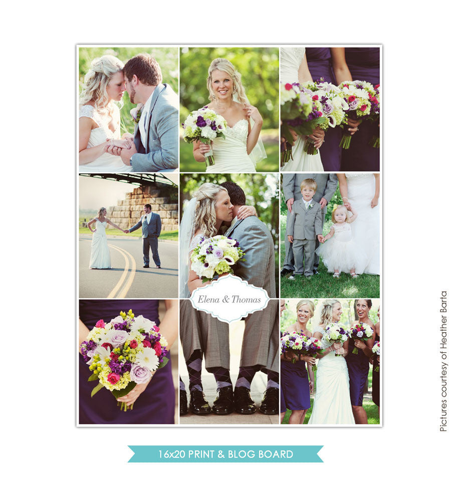 16x20 collage & blog board | Inspirational wedding e695