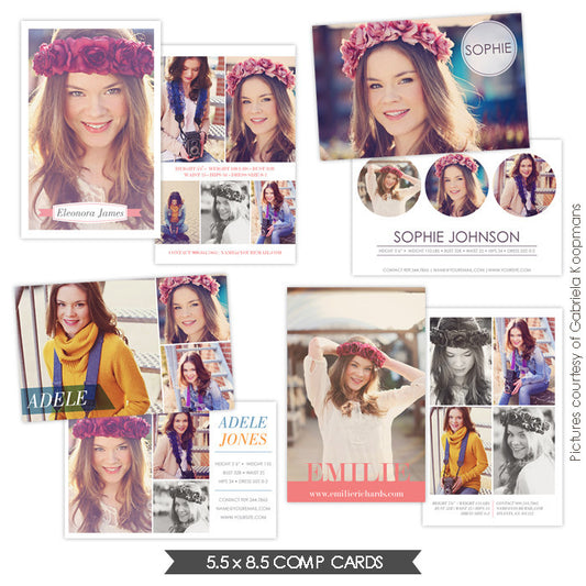 Modeling Comp Cards | Fresh look e749