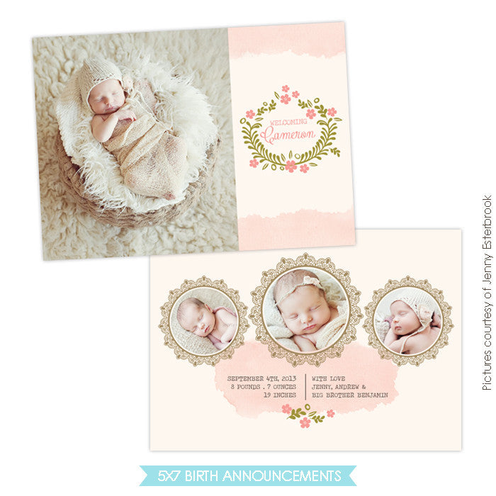 Birth Announcement | Classic beauty e759