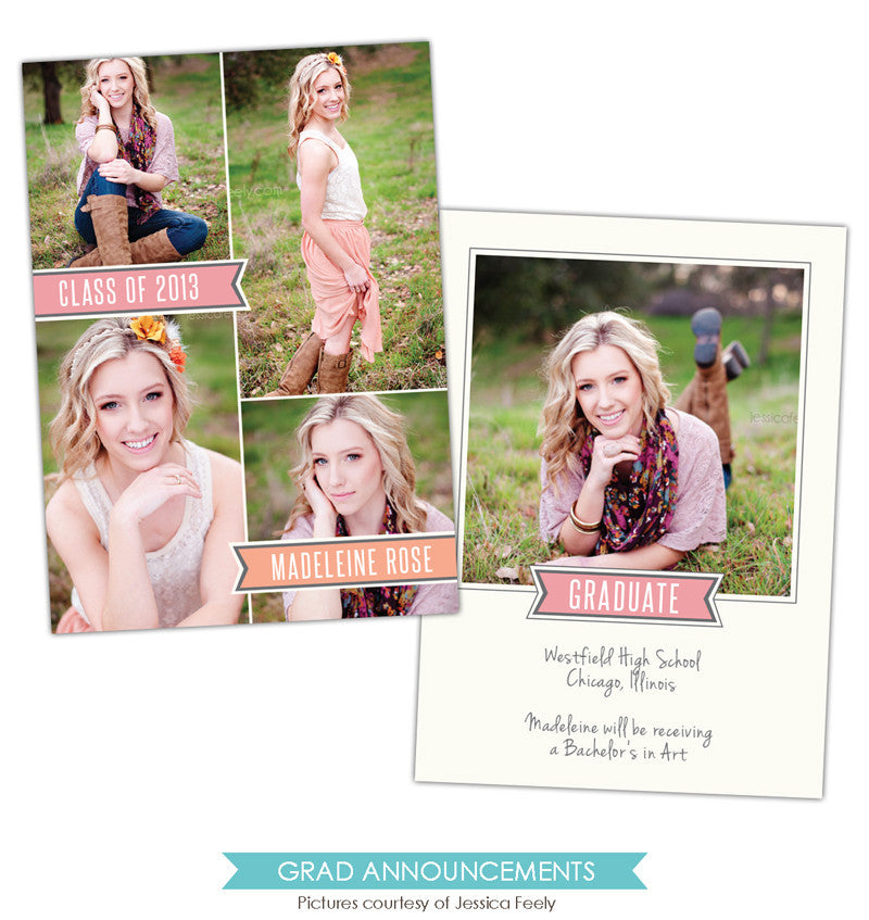 Grad announcement | Madeleine Rose e788