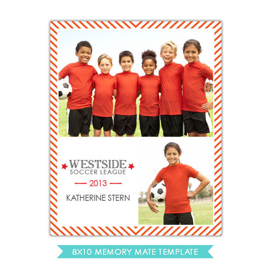 8x10 Memory Mate | Soccer friends e833