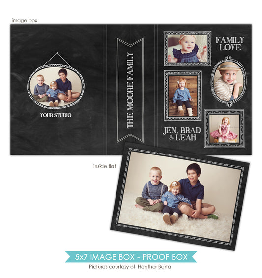 5x7 Image Box | Chalkboard Box e857