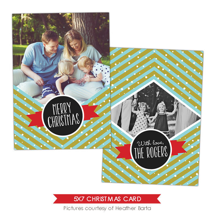 Christmas Photocard Template | Family celebrations e913