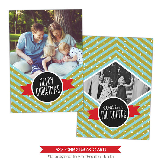 Christmas Photocard Template | Family celebrations e913