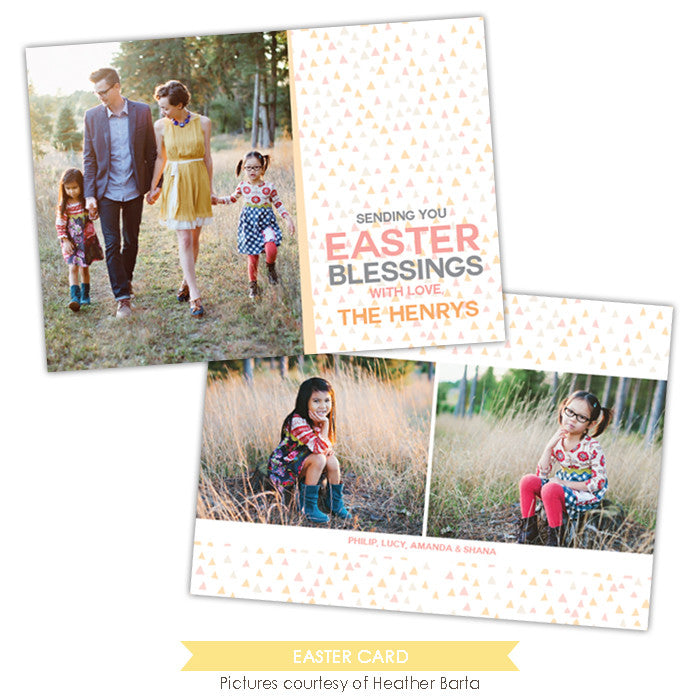 Easter photo card | Special confetti e997